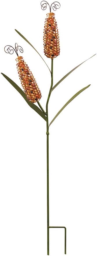 Metal Corn Garden Stake Decorative Outdoor Fall Yard Stake for Outside Garden Yard Lawn Porch Patio Autumn Thanksgiving Harvest Decorations
