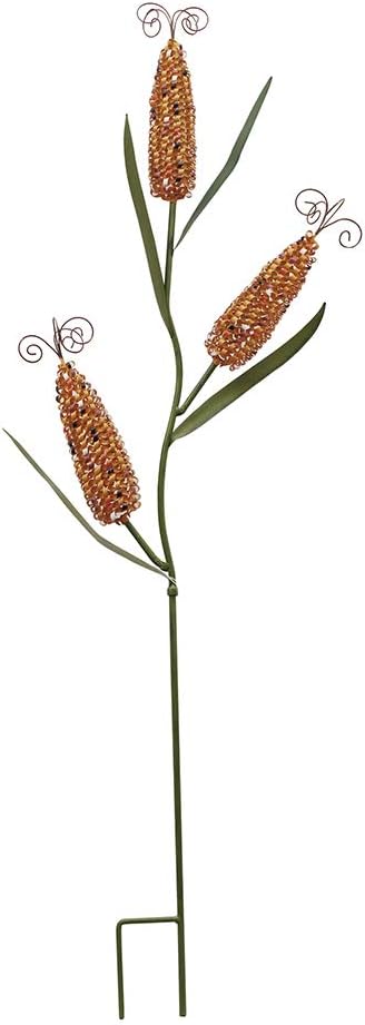 Metal Corn Garden Stake Decorative Outdoor Fall Yard Stake for Outside Garden Yard Lawn Porch Patio Autumn Thanksgiving Harvest Decorations