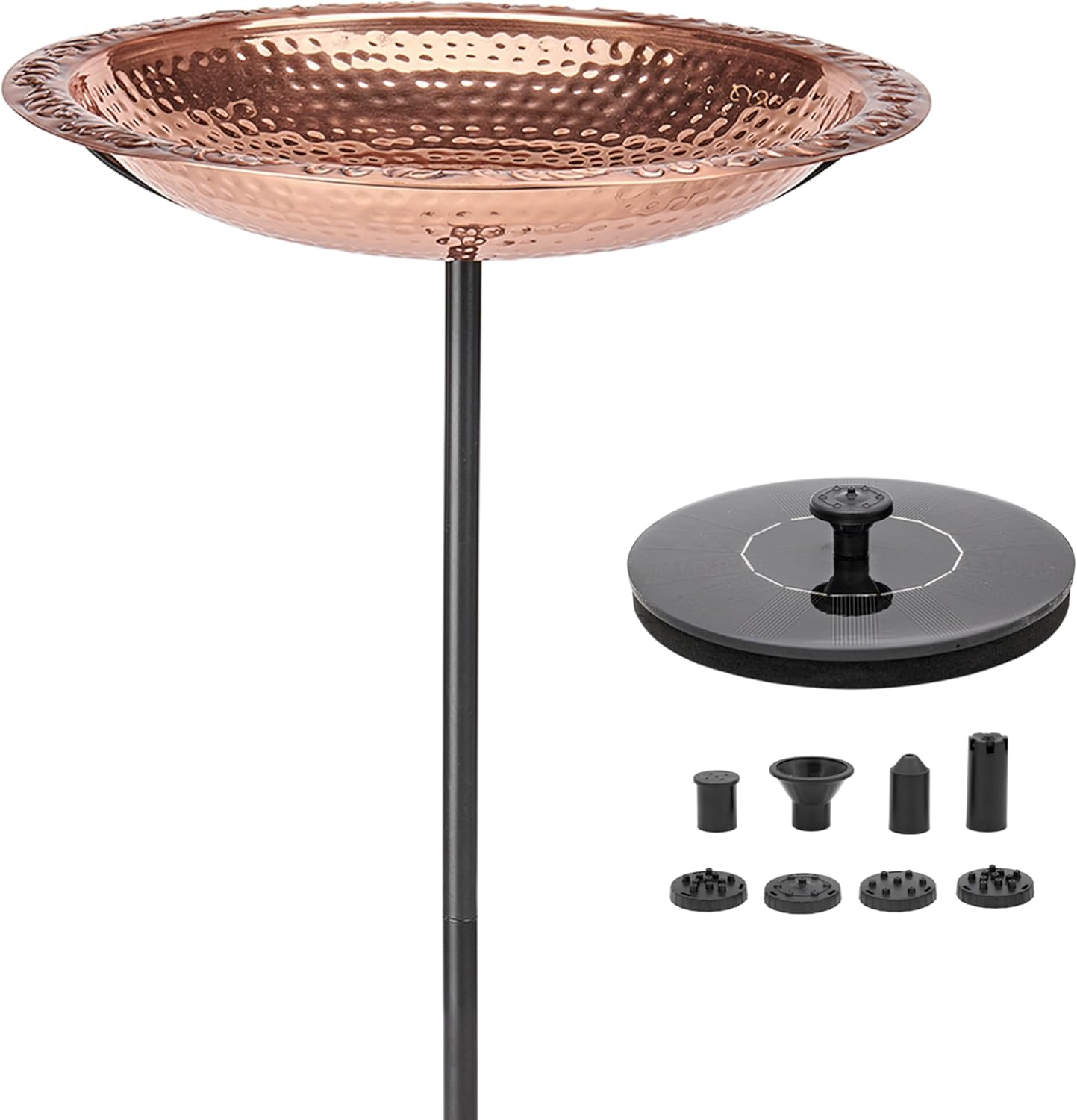 Good Directions Fired Copper Bird Bath on Garden Pole 13"