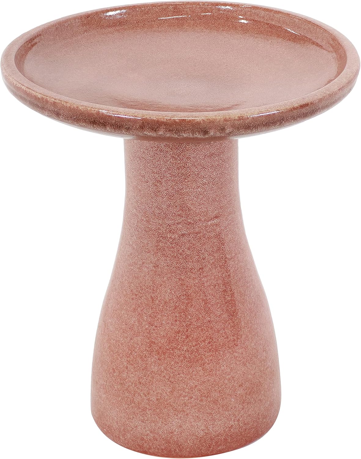 Sunnydaze 21" H Ceramic Bird Bath for Outside - Hand-Painted Outdoor Bird Bath Bowl, UV/Frost-Resistant Finish - Galaxy Blue - Classic Pedestal
