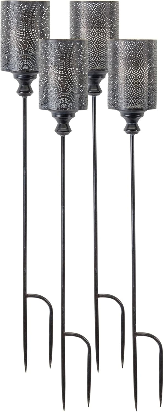 Melrose Modern Home Decorative Garden Stake (Set of 4) 40" H Metal